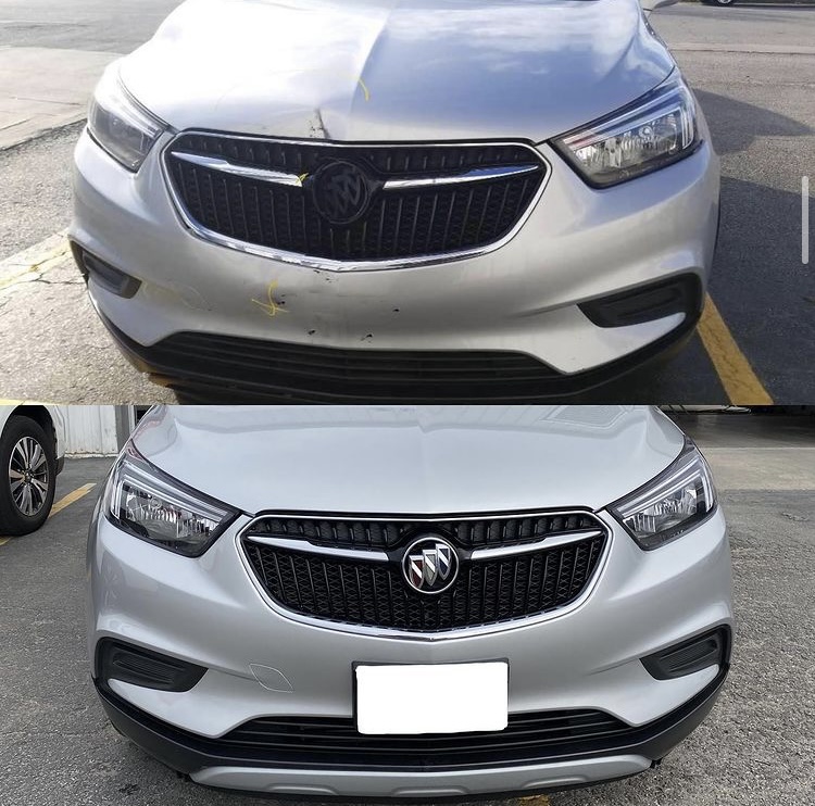 buick grille damage